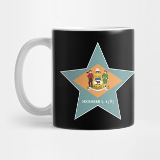 Delaware State Flag Star Mug